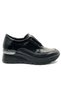 Wiyov Genuine Leather Orthopedic Oxford Women's Air-Flow Sole Classic Shoes Black