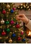 Christmas Pine Tree Ball 3cm Colorful Shiny 12 Pieces Mini Christmas Ball 3 cm Colorful Cute Balls 12Pcs - 2