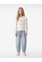 Bow Detailed Long Sleeve Crew Neck Blouse
