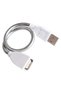 USB Desk Lamp with Power Cable Extension Cord Flexible Metal Hose - Adjustable Bright Desk Light - 2