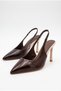 Women's Special Design Thin Heeled Double Color Stiletto Pointed Toe Heeled Shoes with Elastic Band - 4