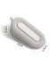 Silicone Door Stopper,Doughnut Style Door Holder with Adhesive Storage Bracket,Grey - 2