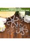 4pcs Climbing Houseplant Stem Supports with Holes,2 Sizes Flower Plant Stem Hook Stakes Trellis,Reusable Plastic Plant Stem Support Holders for Vertical Growth - 4