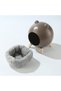 Brown Hamster Hideout and Tiny House Habitat,Durable Small Animal Bed for Mice and Gerbils - 3