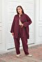 Muslin Trouser Suit Burgundy - 6