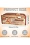 5-Layer Pencil Case with Cute Capybara Design,Multi-Compartment Stationery Organizer for Teens,Zipper Closure School Supplies Pouch - 2
