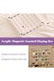 Magnetic Seashell and Jewelry Display Box,36 Grids,Clear Storage Case for Gemstones and Crystals - 4