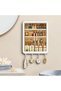 Wall-Mounted Makeup Organizer,Large Capacity Cosmetic Storage Box,Dustproof Magnetic Door,Space-Saving Bathroom and Vanity Organizer with Hooks - 3