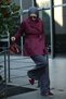 Mora Short Trench Coat Burgundy - 3