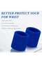 Cotton Sports Sweat Wristbands,8 Pieces,Breathable Absorbent Bands for Tennis,Gym,Running,Basketball,Football - 2