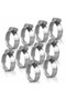 25pcs Stainless Steel Hose Pipe Clamps 16mm-70mm Cross German Hose Clamp Clips for Air Hose Water Pi - 8