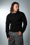 تي شيرت رجالي أسود بأكمام طويلة من Crupt Archive Henley - 4