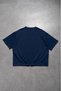 Yellow Worldwide Tribe Navy Blue Boxy Crop Men's T-Shirt - 2