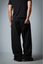 Multi Stitch Baggy Black Men's Sweatpants - 4