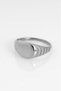 Aurex Silver 316L Steel Men's Ring - 3