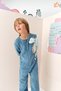 Boy's Blue Sparky Dragon Long Sleeve Jumpsuit