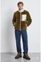 Sinead dark green fleece standard fit men's jacket - 2