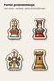 30 Piece Renaissance Chess Sticker Set - Laptop, Notebook, Phone Case - 5