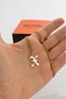 316L Steel Gothic X Letter Necklace Ka1158Al - 5