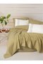 Aura Single Pique Set Pebble Mustard