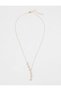 Elegant Y Necklace with Gold Color Star Detail