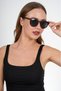2018 Brown Round Juliano Sunglasses - 4
