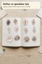 30 Pieces Classic Vintage Seashell Sticker Set - for Laptop, Notebook, Agenda - 6