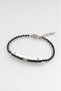 Black Stone Plate Steel Bracelet - 4