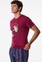 Men's Retro Groove Striped Pants Short Sleeve Pajama Set - 3