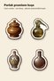 30 Pieces Antique Pharmacy Sticker Set - Laptop, Agenda, Notebook - 5