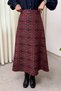 Authentic Pattern Skirt 0044 - Bordo