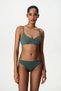 Yeşil Front V Yaka Bikini Üstü - 4