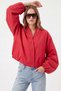 Double-Breasted Bomber Jacket 2982 - Red - 8
