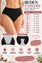 3-Piece Black Women's High Waist Menstrual Panties – Leakproof, Comfortable Cut Menstrual Underwear - 5