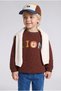 Animal Figure Embroidered Corduroy Baseball Cap Baby Boy H7344A526Wn - 2