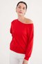 Basic Boat Neck Bat Sleeve Modal Blouse - 6