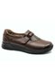 Tulip Genuine Leather Orthopedic Comfort Women's Casual Shoes Brown - 3