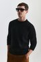 سترة رجالية سوداء ناعمة الملمس - 3