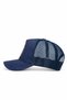 Who Tells Your Story Logo Cordura Navy Blue Trucker Hat - 3