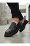 Ba0242 Classic High Black Sole Men's Shoes with Buckle - 5