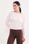 Basic Boat Neck Bat Sleeve Modal Blouse