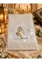 10 Pieces Cream Men's Prayer Rug, Prayer Beads, Skullcap and Fragrance Set, Hajj Umrah Gift