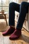 3-Piece Burgundy Men's Modal Seamless Flexible Booties Socks - Premium - 5