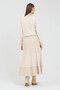 Plaid Patterned Knitwear Midi Skirt - 9