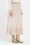 Plaid Patterned Knitwear Midi Skirt - 8