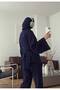 Women's Tie-Back Pantsuit - Navy Blue - 2