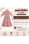 Girls' Hijab Dress One-Piece Prayer Wear Plug-In Headscarf Cotton Elastic Sleeve - 2