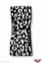 Women's Winter Soft Textured Plush Stretchy Leopard Pattern Cross Bandana Hair Band - 3