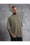 Unprinted Boxy Fit Unisex Antique Painting Enzyme Wash Short Sleeve T-Shirt