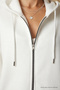 Hooded Zippered Oversize Sweatshirt Ekru Lub0002 - 6